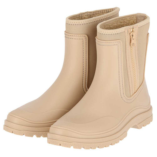 Regenlaarzen dames - Ritssluiting - Beige