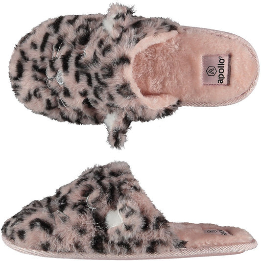 Pantoufles à imprimé animalier pour dames