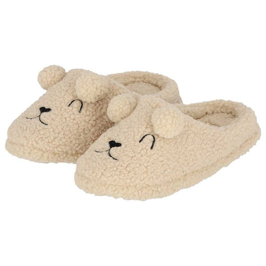 Chausson dames ours en peluche