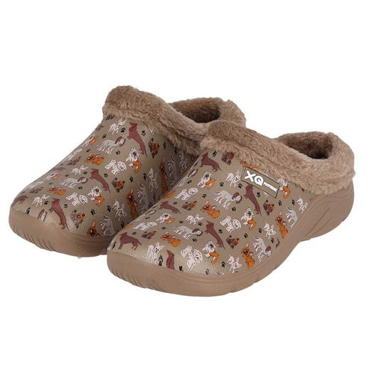 Gartenclogs Damen - Kunstfell - Flieder