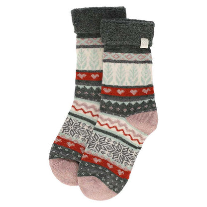 Geschenkbox mit Haussocken für Damen – norwegisches Muster