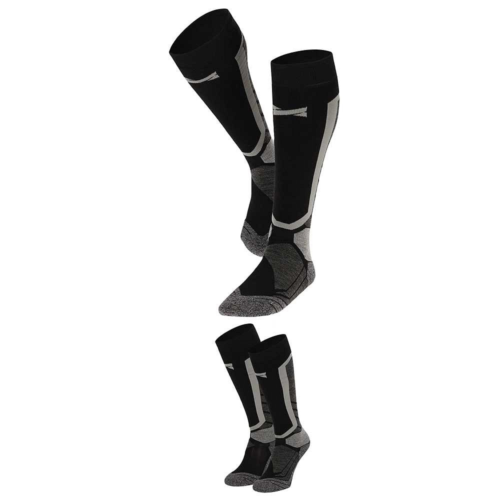 Chaussettes de snowboard unisexe - 2 paires