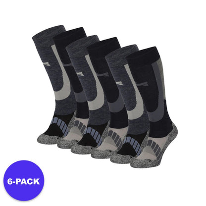 Skisokken uniseks - 6-Paar