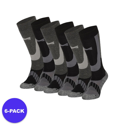 Skisokken uniseks - 6-Paar
