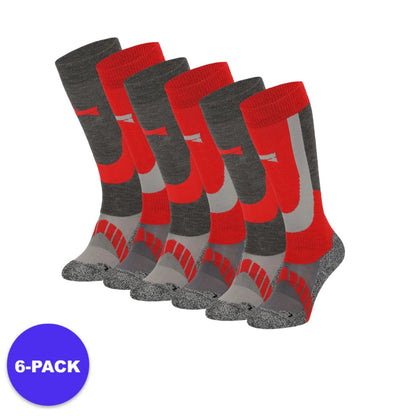 Skisokken uniseks - 6-Paar