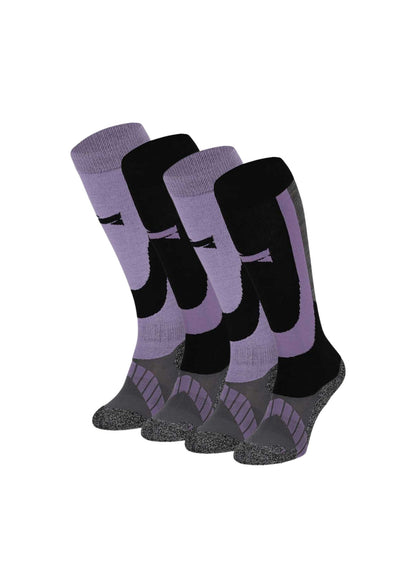 Chaussettes de ski unisexe - 4 paires