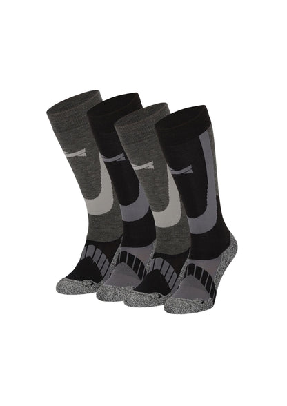 Chaussettes de ski unisexe - 4 paires