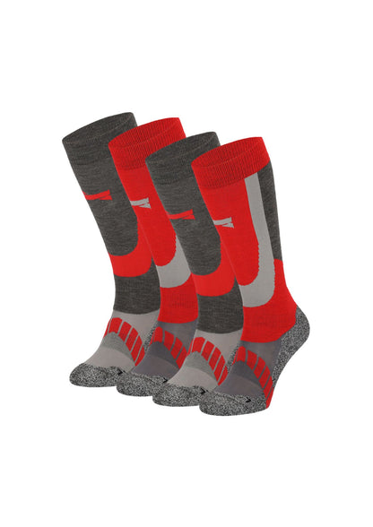 Chaussettes de ski unisexe - 4 paires