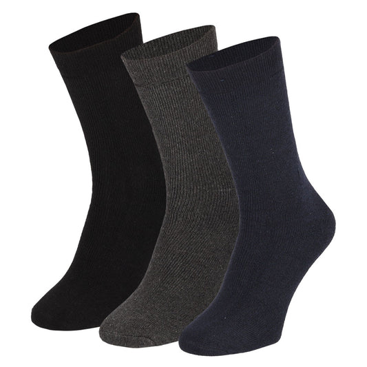 Chaussettes thermiques hommes - Gris/Noir - Lot de 3