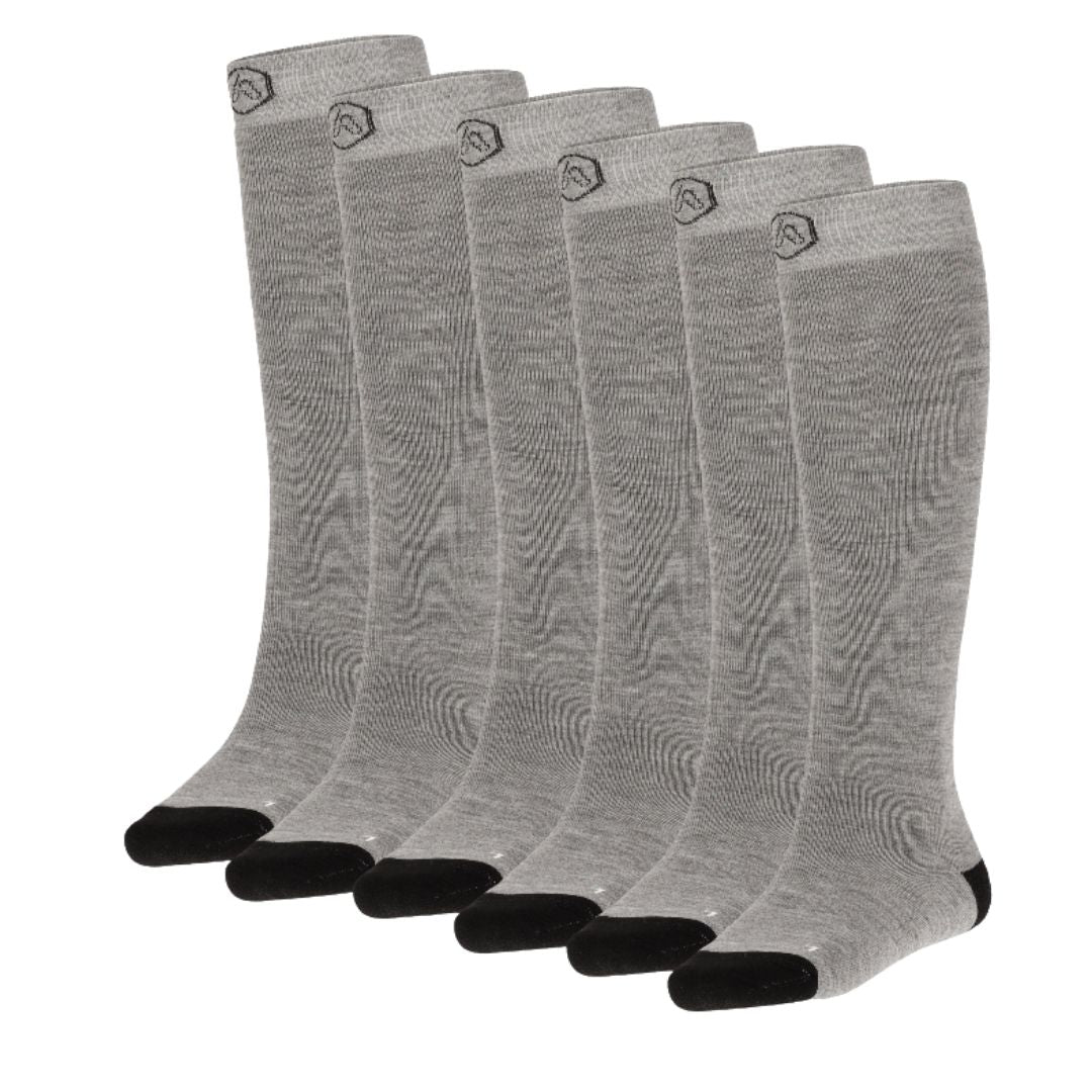 Chaussettes de ski unisexe - unies - semelle éponge - paquet de 6 - paquet spécial