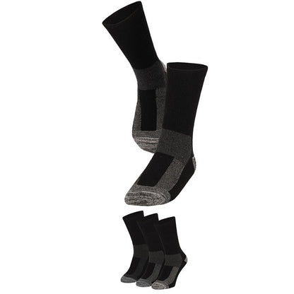 Wollen thermo werksokken zwart – Apollo Workwear – sok en gevouwen paren