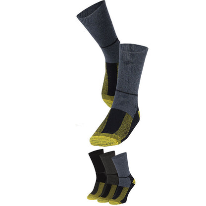 Wollen thermo werksokken multicolor – Apollo Workwear – sok en gevouwen paren