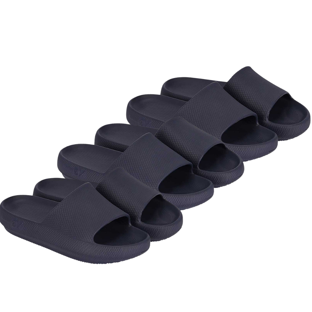 Familie pakket slippers - 3-Paar - Flops - Marine Blauw