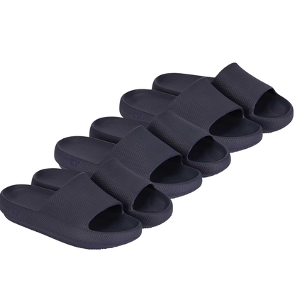Familie pakket slippers - 3-Paar - Flops - Marine Blauw