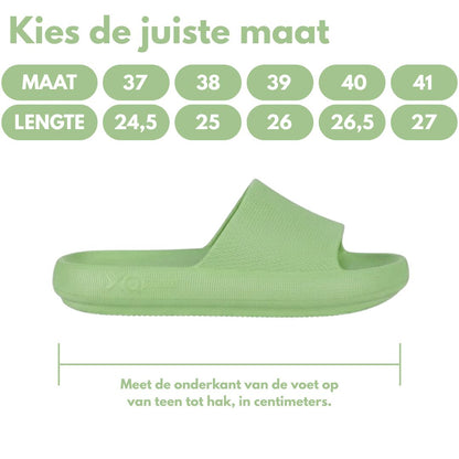 Slippers dames - Flops - Groen