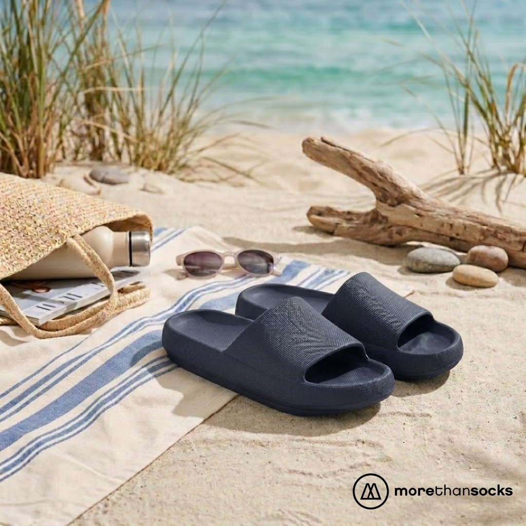 Familie pakket slippers - 3-Paar - Flops - Marine Blauw