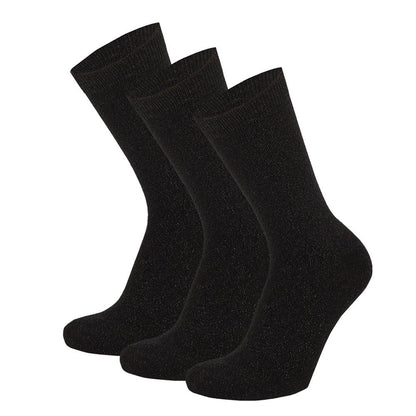 Damensocken Mode - Schwarz (3er-Pack)