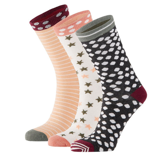 Chaussettes pour dames boîte cadeau imprimé joyeux I