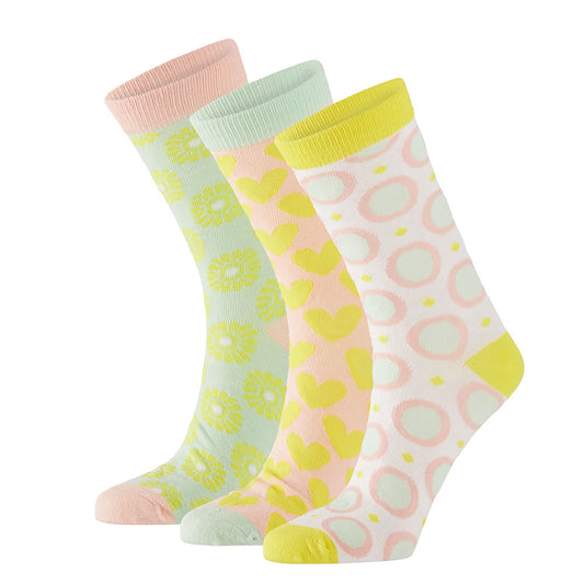 Damen Socken Geschenkbox happy print