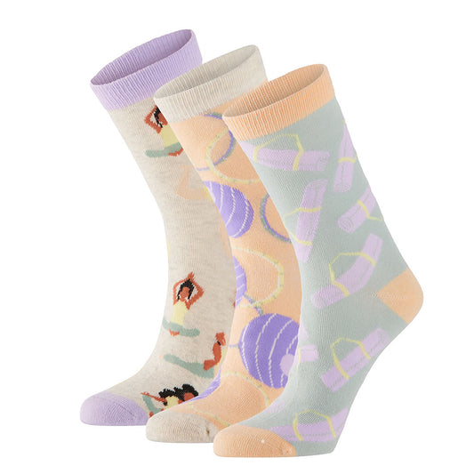 Damen Socken Geschenkbox happy sport