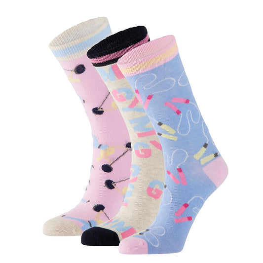 Damen Socken Geschenkbox happy sport