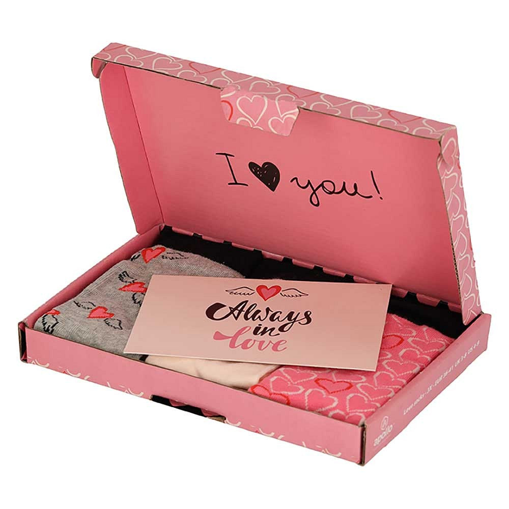 Geschenkset Valentine - Rose/Grau