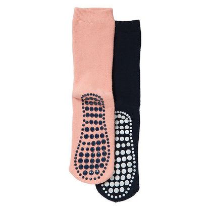 Chaussettes antidérapantes pour femmes - Lot de 4 - Doublure en éponge