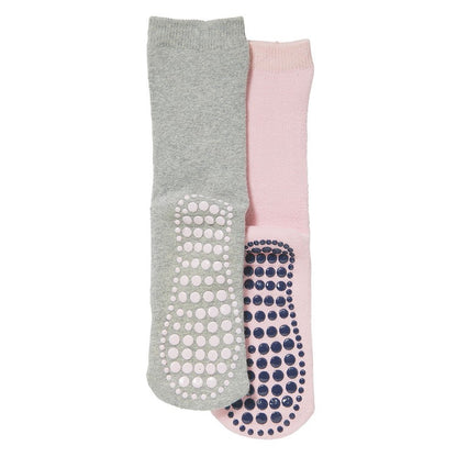 Chaussettes antidérapantes pour femmes - Lot de 4 - Doublure en éponge