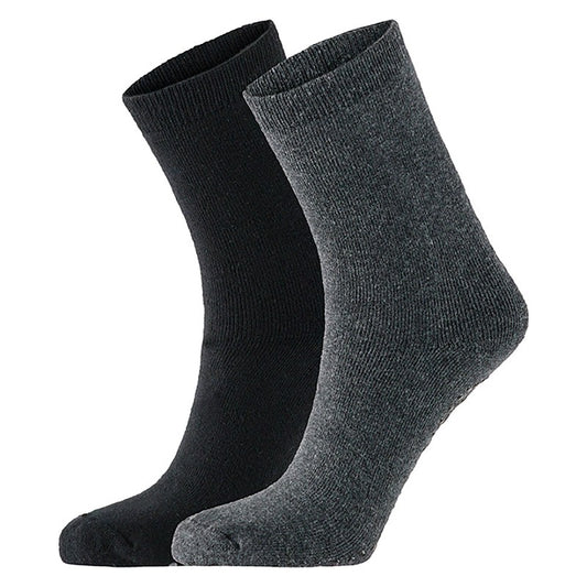 Chaussettes antidérapantes pour femmes - Lot de 4 - Doublure en éponge