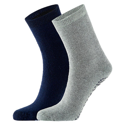 Chaussettes antidérapantes pour femmes - Lot de 4 - Doublure en éponge