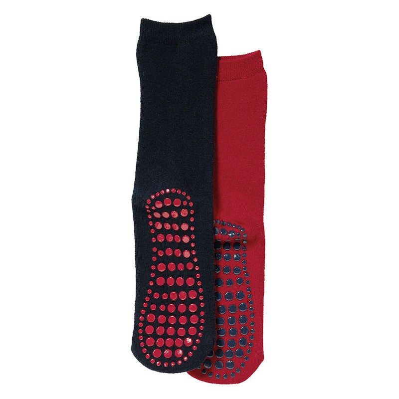 Chaussettes antidérapantes pour femmes - Lot de 4 - Doublure en éponge