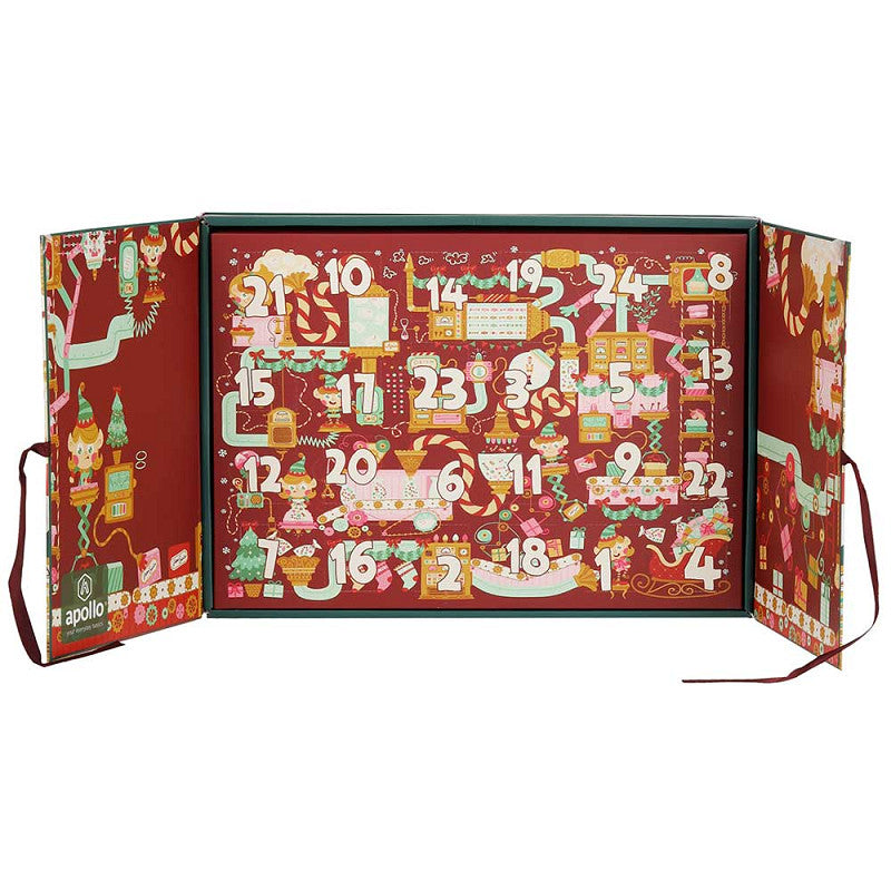 Weihnachts-Adventskalender – Damen – 12 Paar Weihnachtssocken