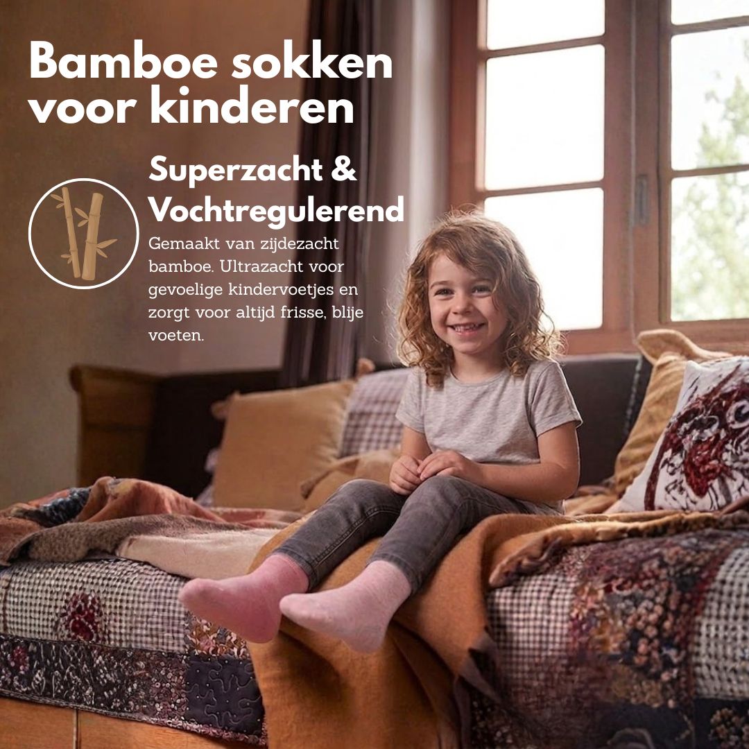 Dziecięce skarpetki bambusowe Basic - różowe - 4-pak