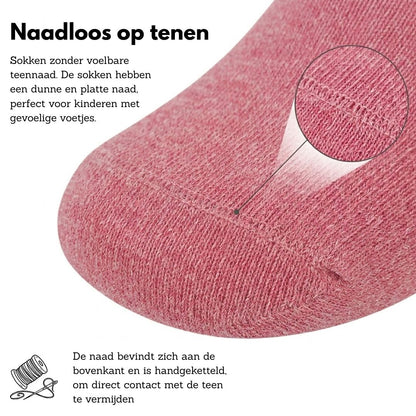 Dziecięce skarpetki bambusowe Basic - różowe - 4-pak