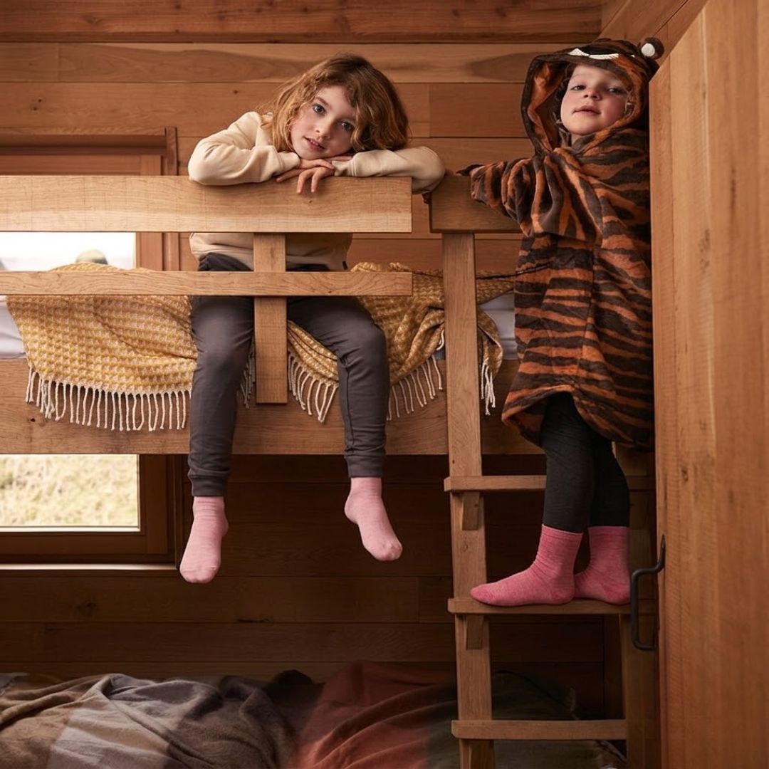 Dziecięce skarpetki bambusowe Basic - różowe - 4-pak