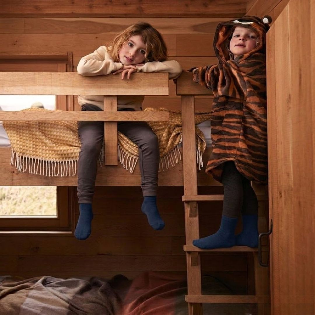 Bamboe Kindersokken Basic - Navy Blauw - 4-Pak