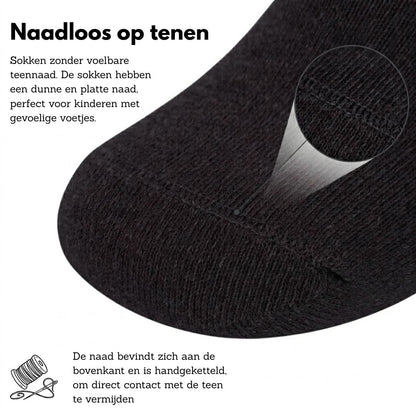 Bamboe Kindersokken Basic - Zwart - 4-Pak