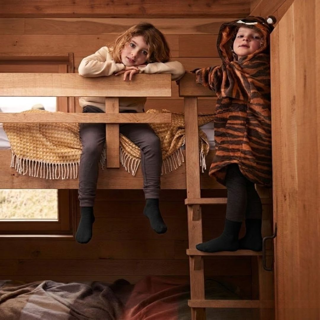 Bamboe Kindersokken Basic - Zwart - 4-Pak