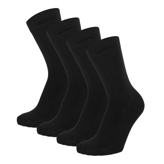 Bamboo Kinder Socken Basic - Schwarz - 4er-Pack