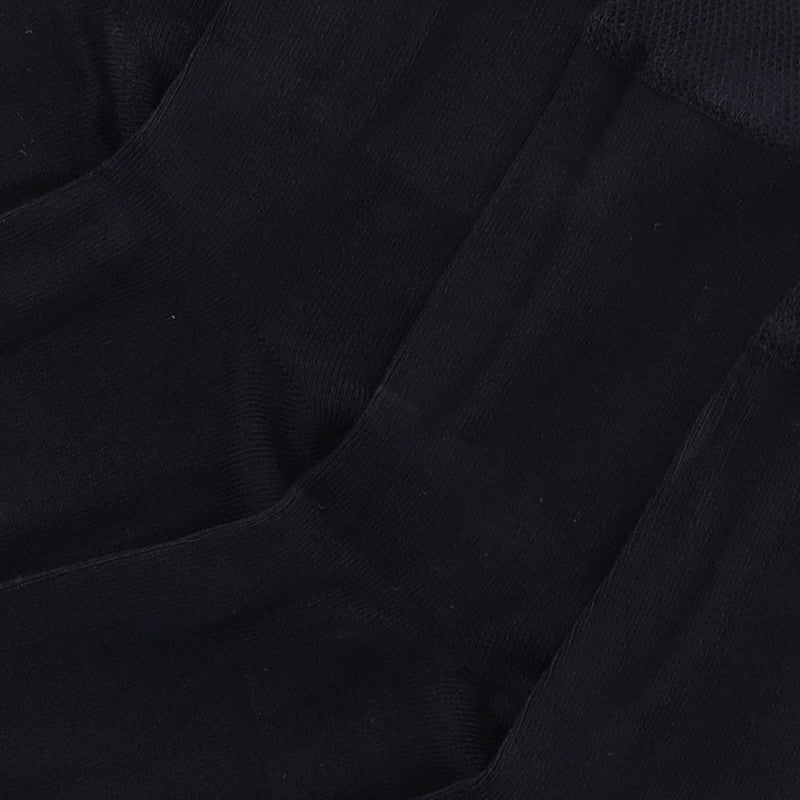 Bambus-Kindersocken Basic – Schwarz – 4er-Pack