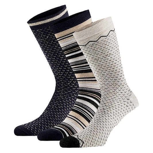 Chaussettes en bambou pour femmes - Multi navy - (paquet de 6)