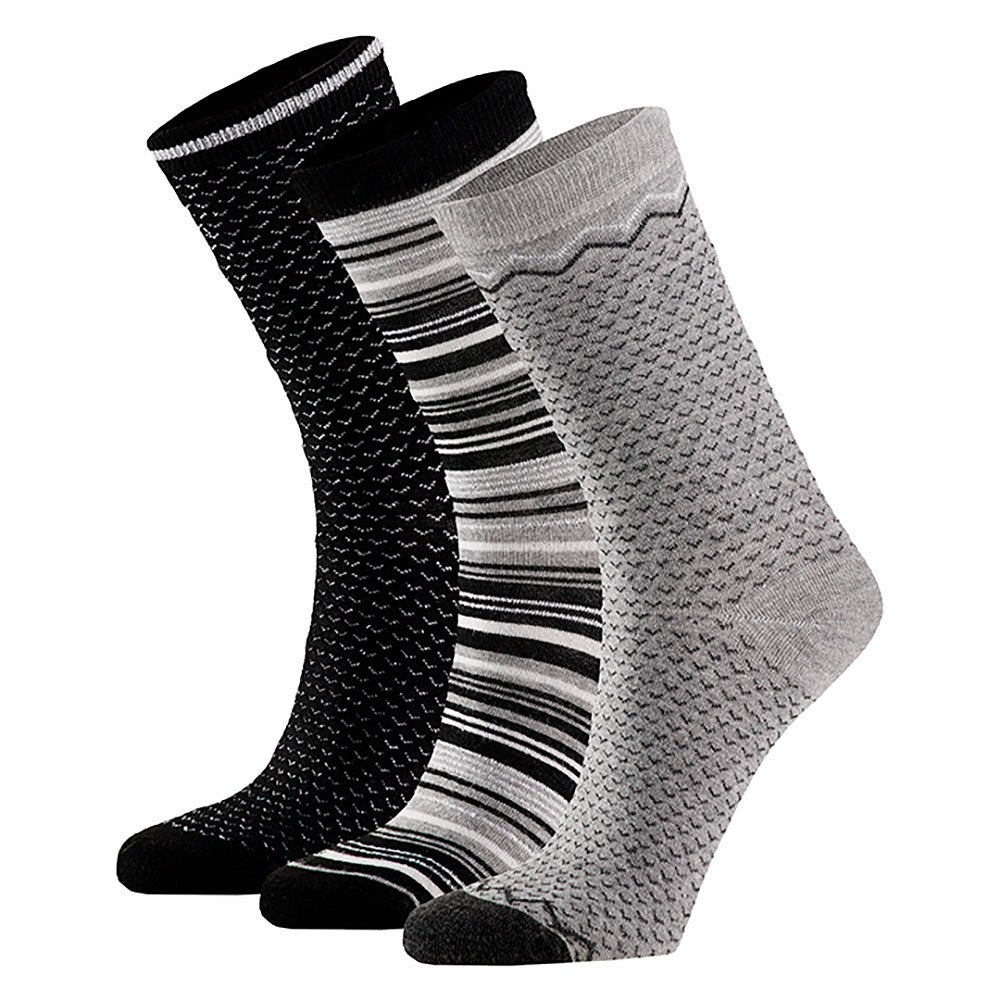 Chaussettes en bambou pour femmes - Multi noir - (paquet de 6)