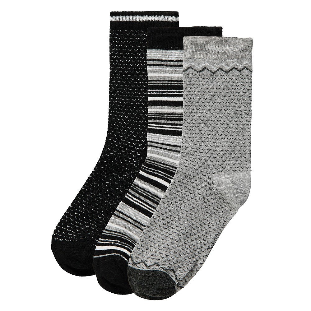 Chaussettes en bambou pour femmes - Multi noir - (paquet de 6)