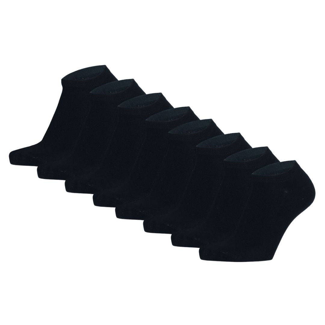 Bamboo Sneaker Socks Kids - Black - 4 pack