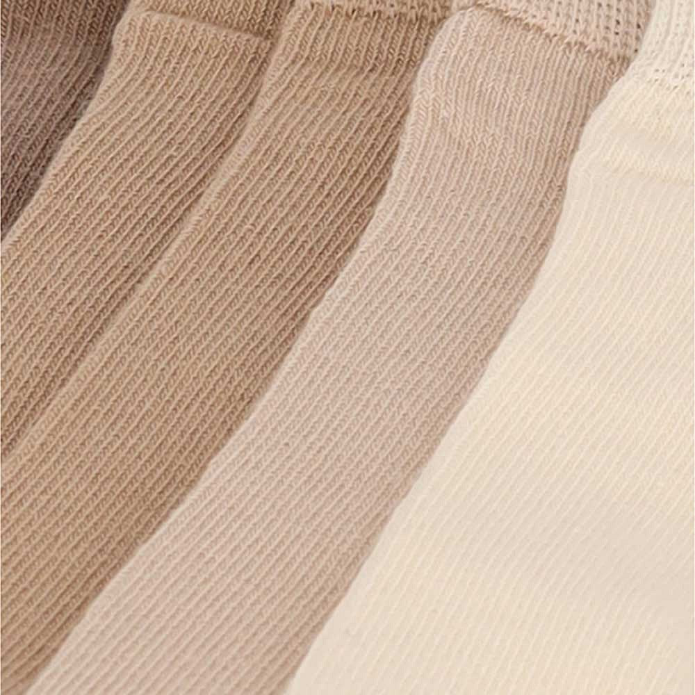 Chaussettes de sport pour femmes - Beige - Lot de 5