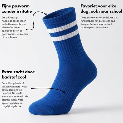 Kinder-Sportsocken – Multi Blue – 3er-Pack