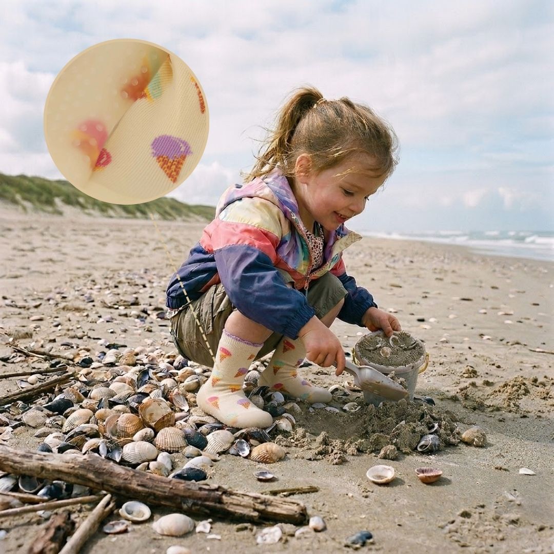Watersokken kids - anti slip - Geel