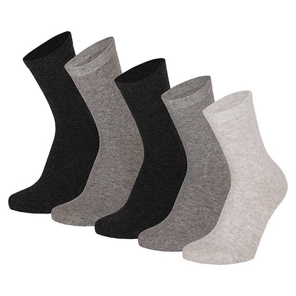 Kindersocken Basic aus Baumwolle - Grau - 5er-Pack - Unisex