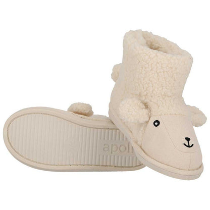 Hohe Kinderpantoffeln - Schaf/Hund