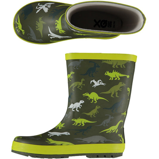 Regenstiefel Jungen - Dino - Grün